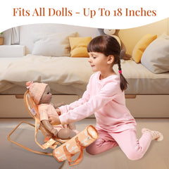 The New York Doll Collection doll crib play set for nap-time and overnight pretend play.