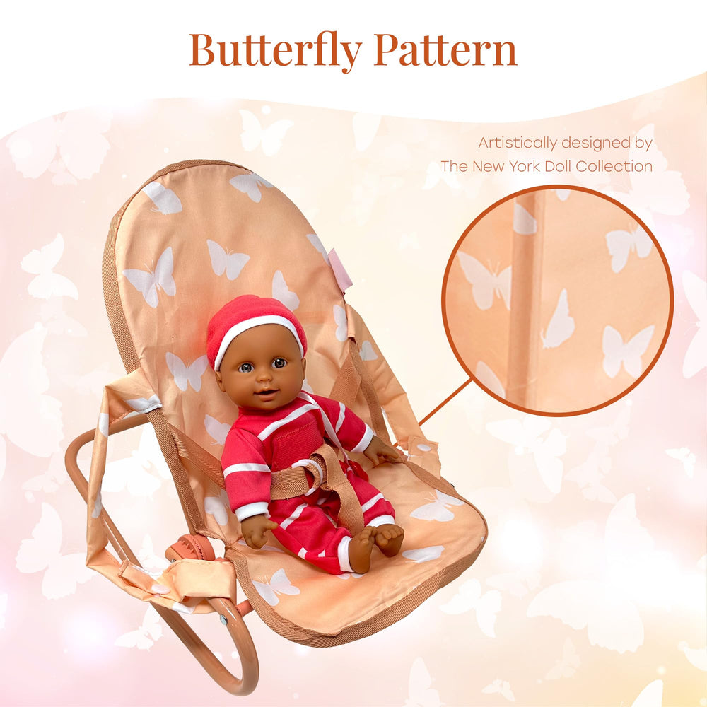 The New York Doll Collection doll highchair for pretend meals and social play.