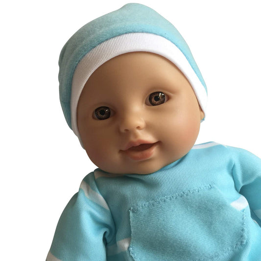 The New York Doll Collection doll with pacifier for nurturing pretend play.