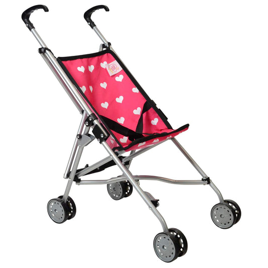 The New York Doll Collection stroller folded for compact storage and quick setup.