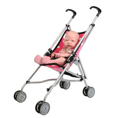 The New York Doll Collection stroller folds compactly for easy storage after play.