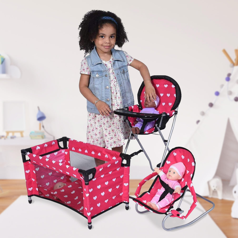 The New York Doll Collection high chair dimensions 12x6x24 inches.