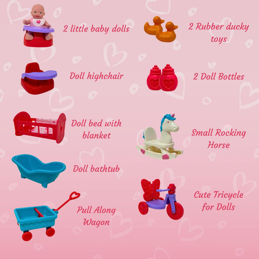 Interchangeable outfits for The New York Doll Collection dolls to expand dress-up scenarios