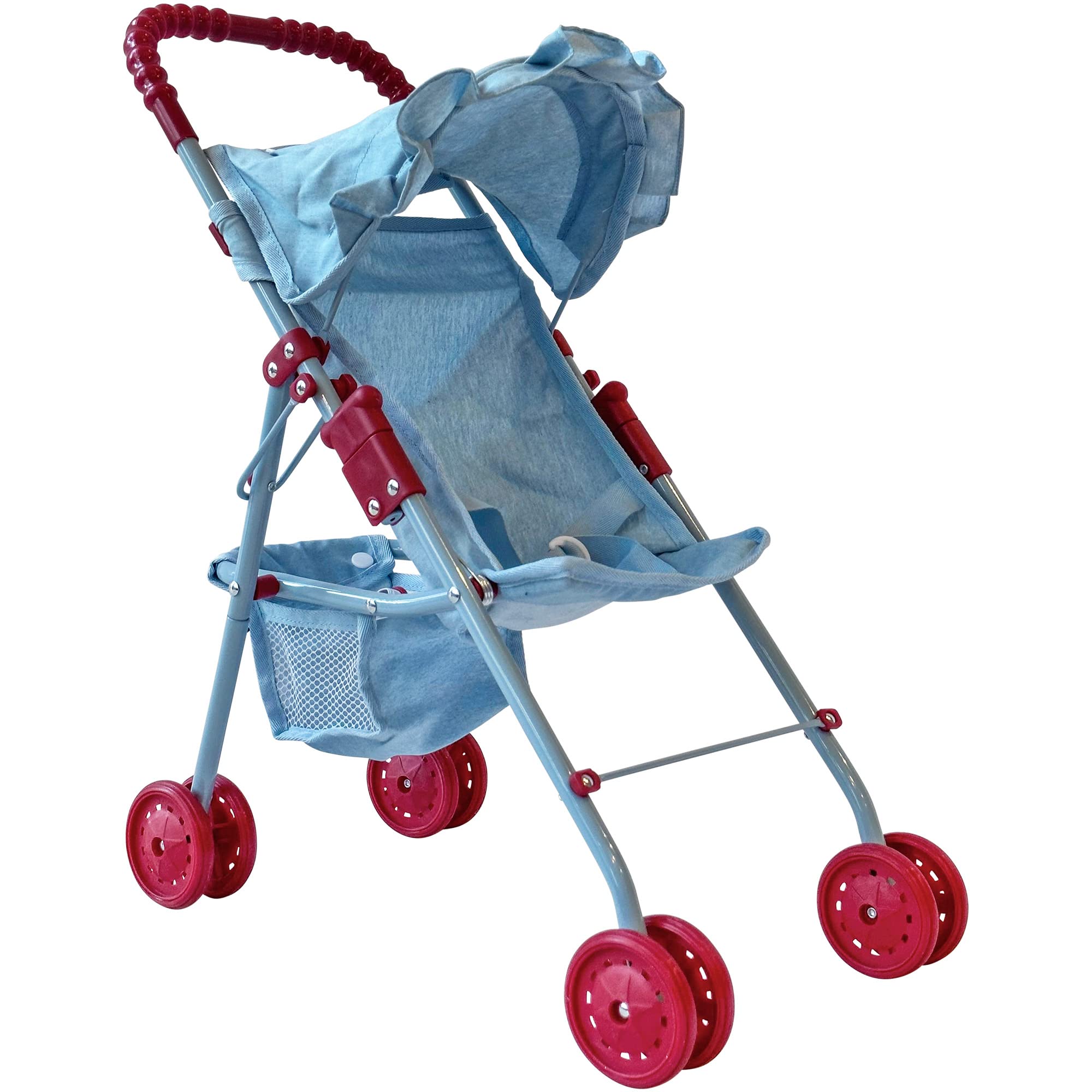 The New York Doll Collection My First Baby Doll Stroller folded for compact storage