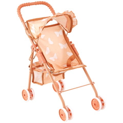 The New York Doll Collection My First Baby Doll Stroller canopy shields dolls from sun on outdoor adventures