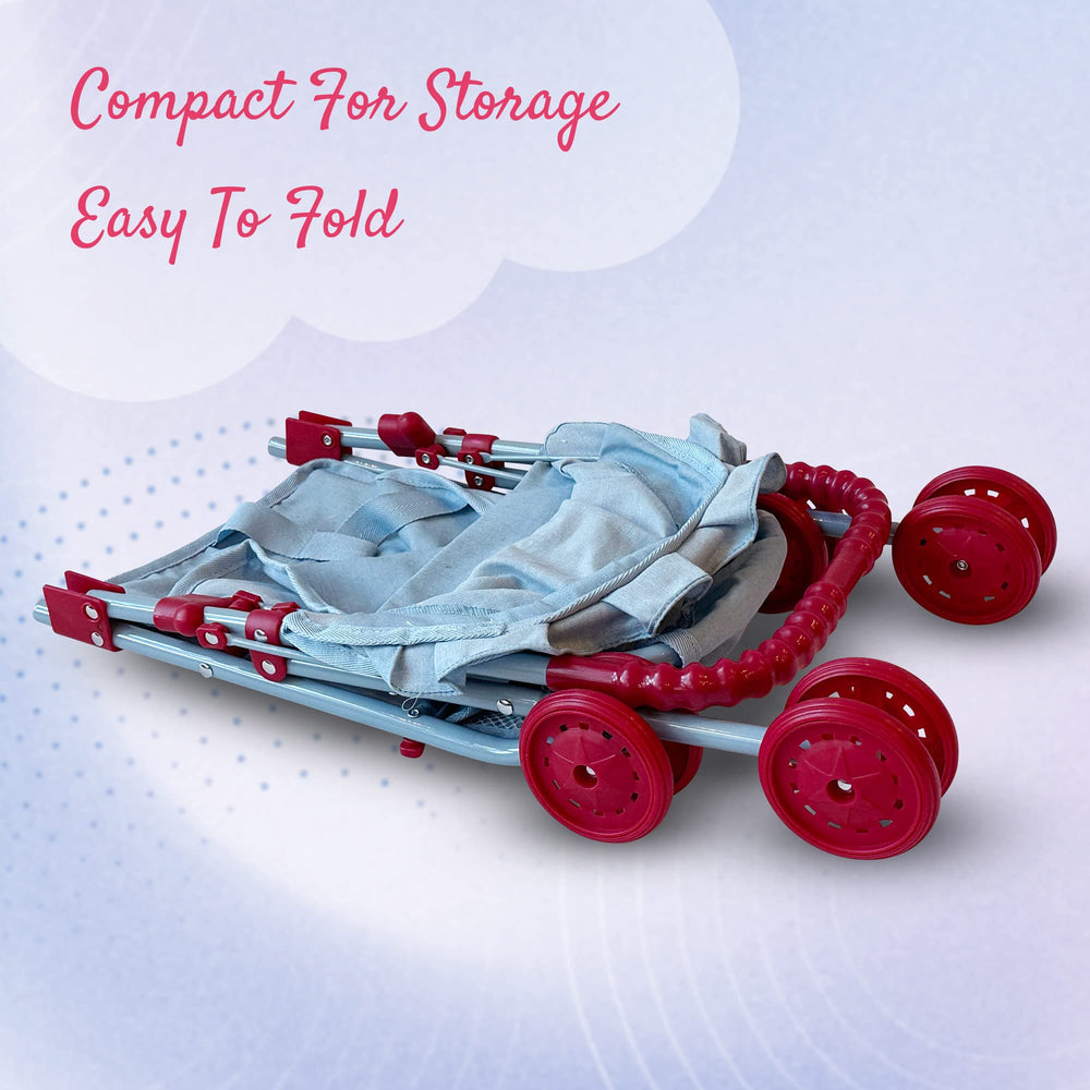 The New York Doll Collection My First Baby Doll Stroller lightweight frame for easy travel