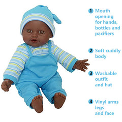 The New York Doll Collection twin dolls 12-inch size easy for small hands to hold.