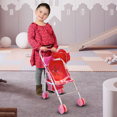 The New York Doll Collection under-seat storage basket holds toys and accessories