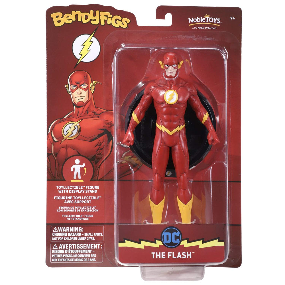 The Noble Collection BendyFigs Flash bendable figure enables versatile superhero posing.