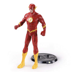 The Noble Collection BendyFigs Flash vibrant colors capture comic energy.