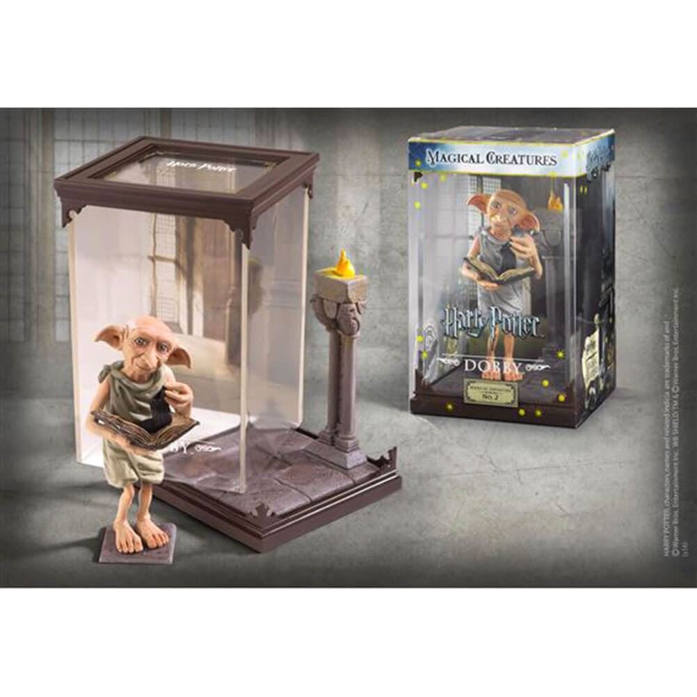 The Noble Collection Dobby display case protects the figure and elevates presentation