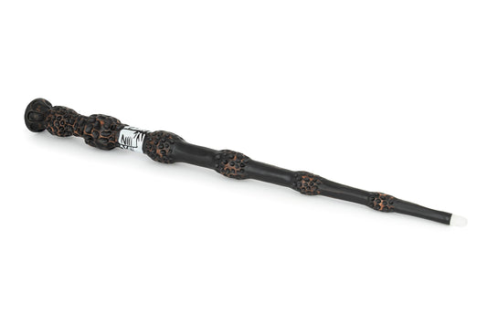 The Noble Collection Elder Wand close-up handle detail for collectors.