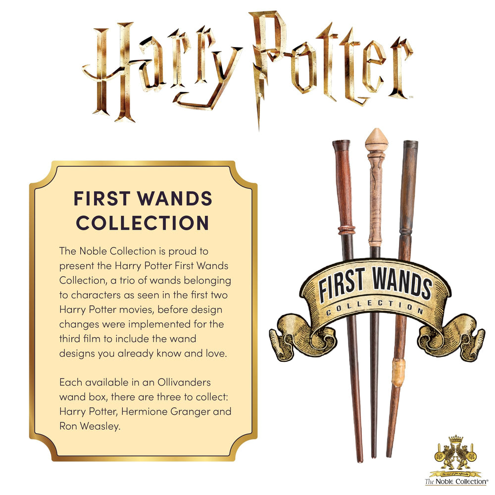 The Noble Collection Hermione wand film-accurate design evokes Diagon Alley ambiance