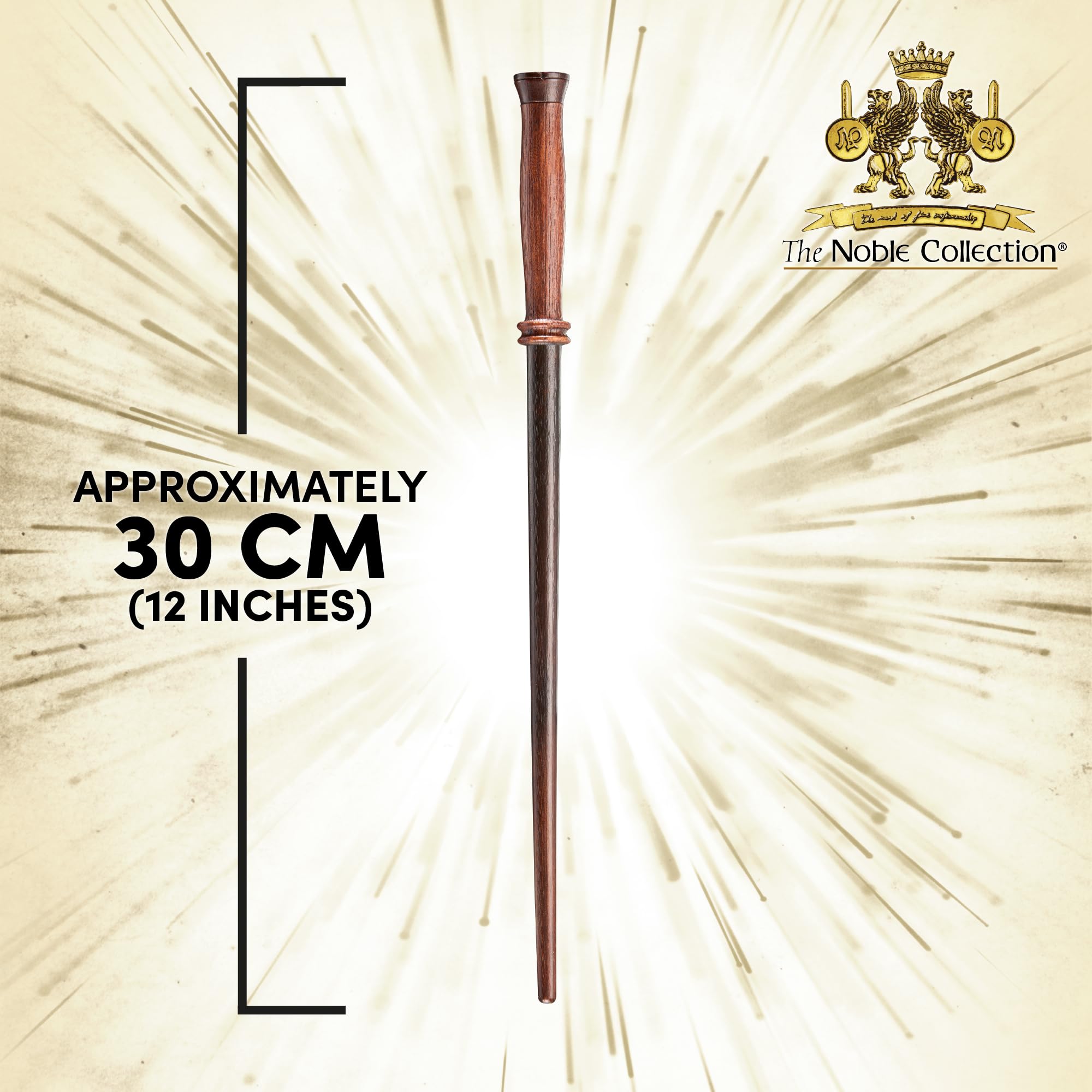 The Noble Collection wand film-accurate design with hand-painted resin.