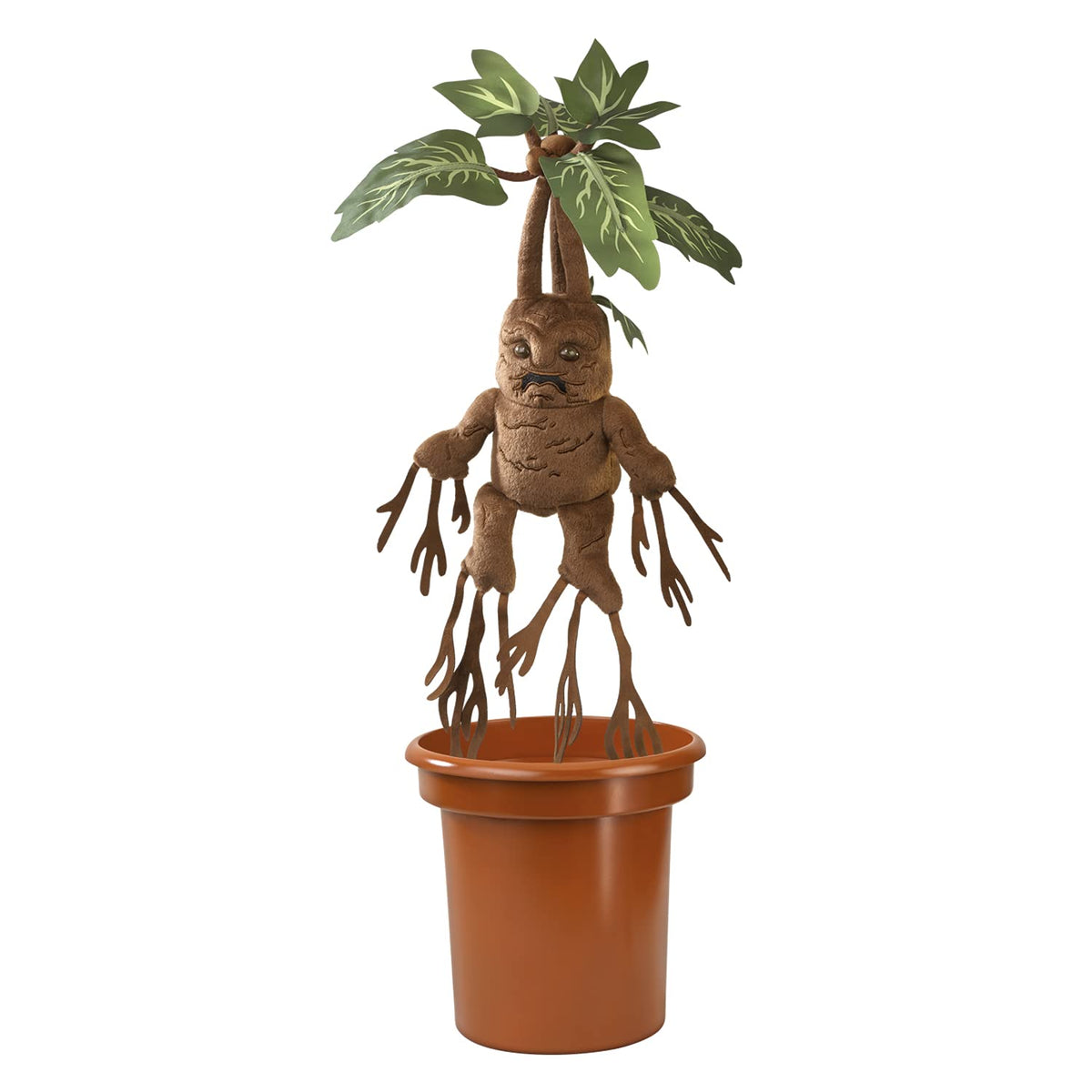 The Noble Collection Mandrake plush in pose, perfect for display and play