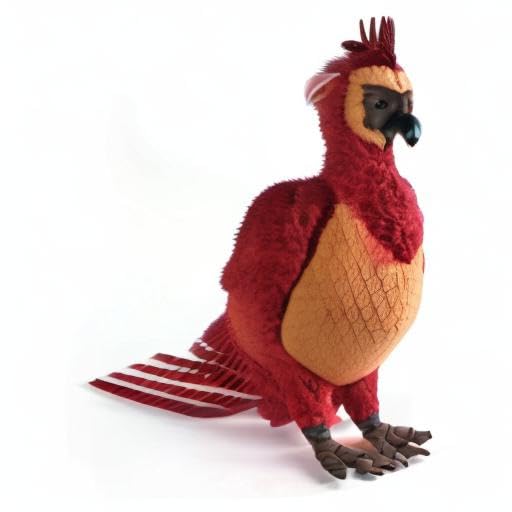 Display-ready Fawkes plush suitable for shelf decor