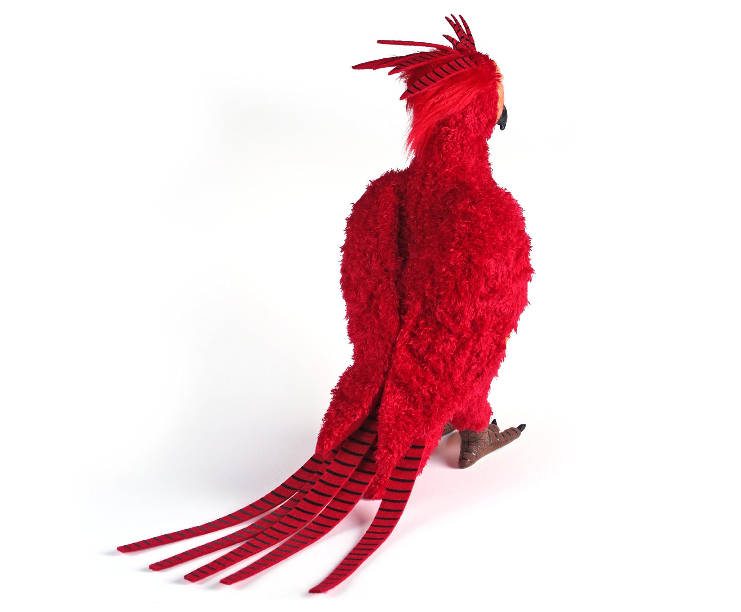 Wings spread pose enhances dynamic display on the plush