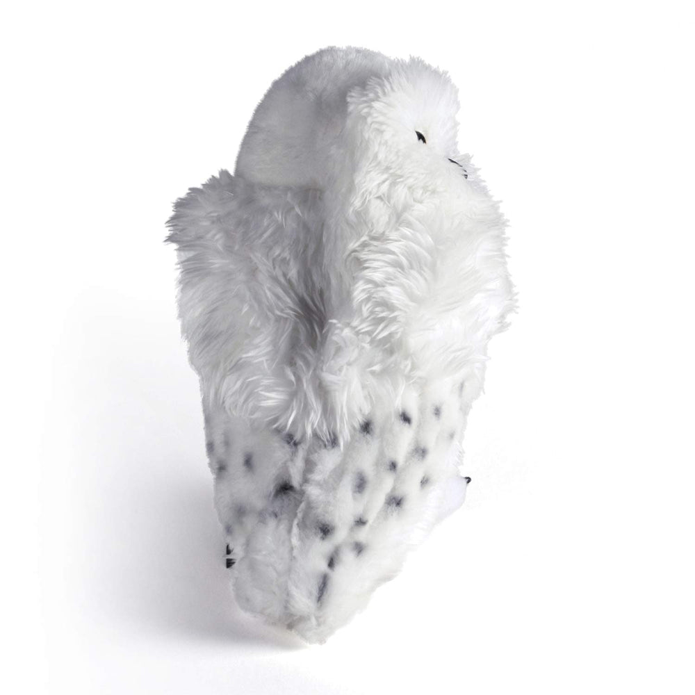 The Noble Collection Hedwig Plush close-up highlighting embroidery quality and charm.