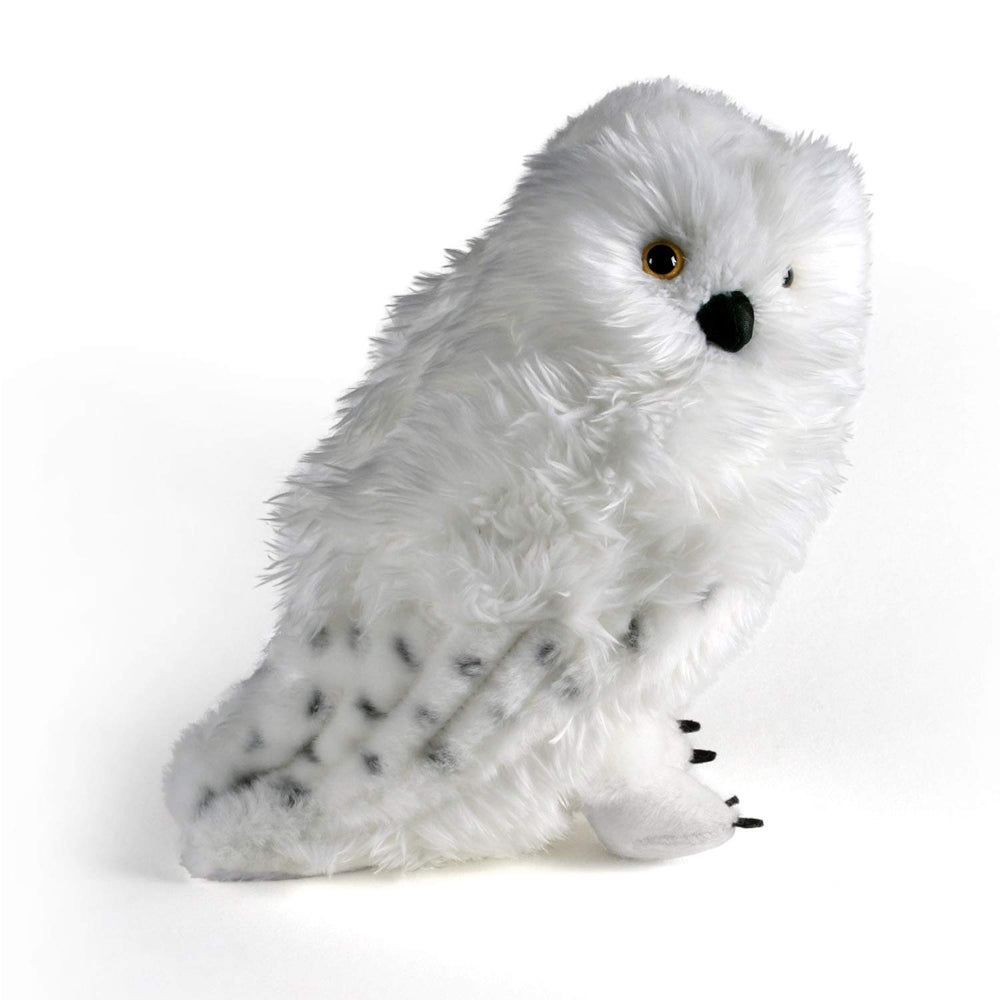 The Noble Collection Hedwig Plush front view, soft texture for cozy display.