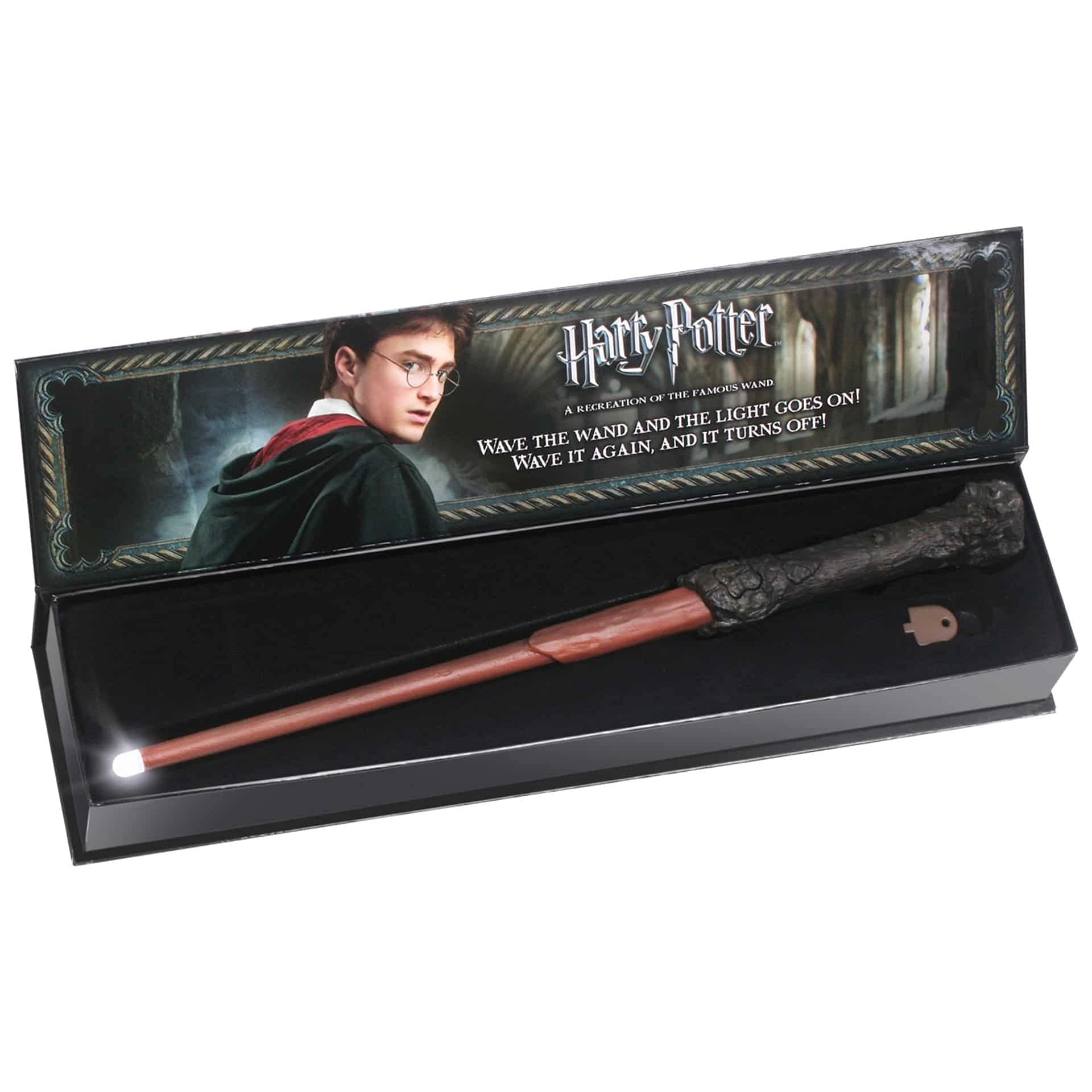 The Noble Collection Harry Potter Illuminating Wand officially authorized by Warner Brothers.