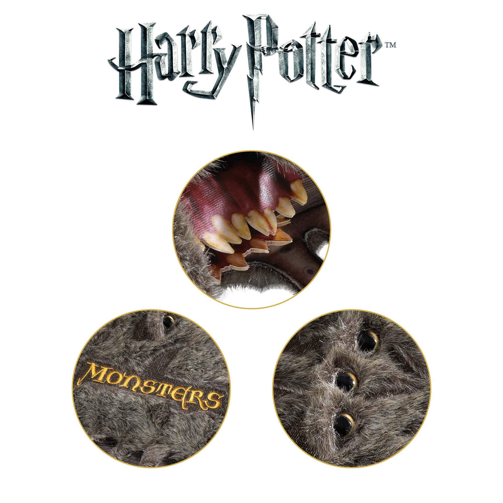The Noble Collection Monster Book of Monsters plush eye detail, adds lifelike charm.