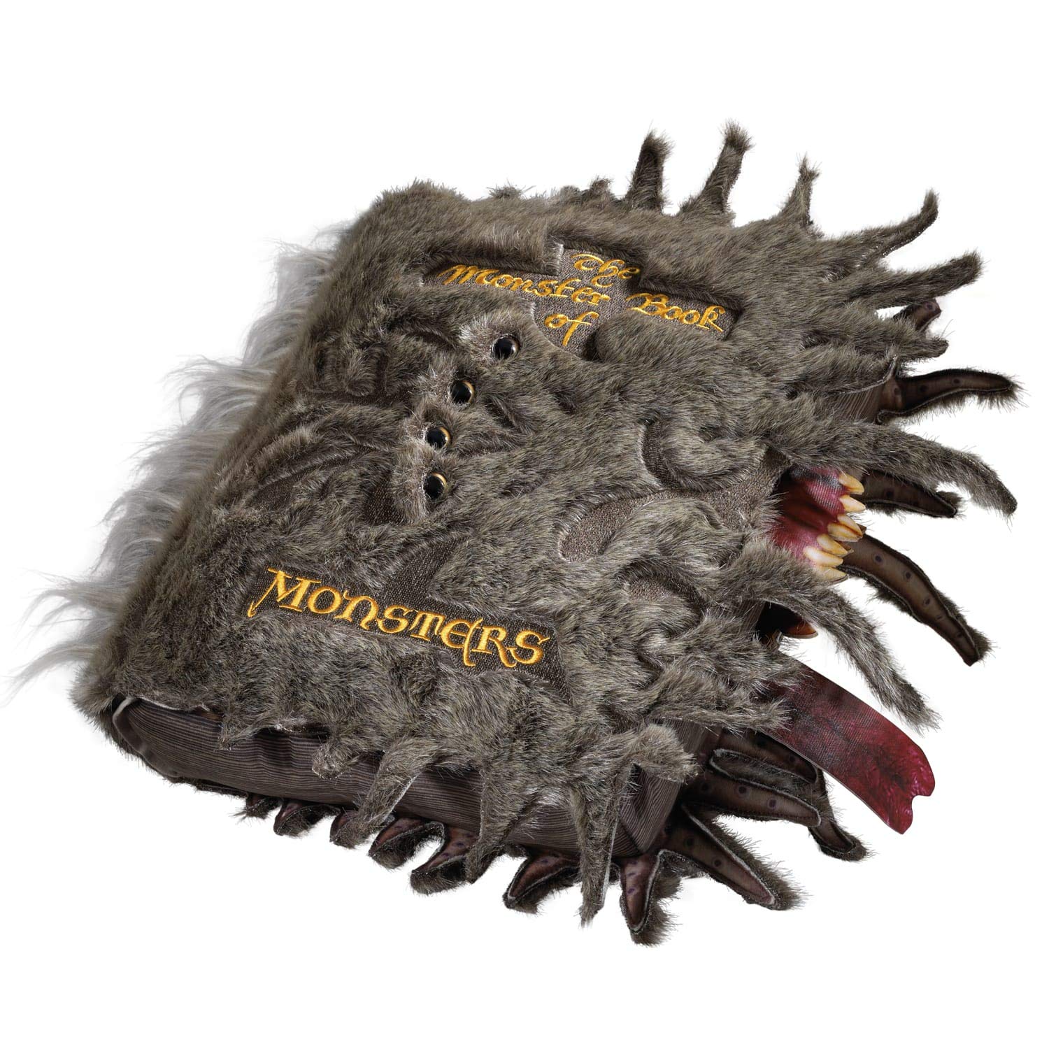 The Noble Collection Monster Book of Monsters plush size 14in, fits on desks and shelves.