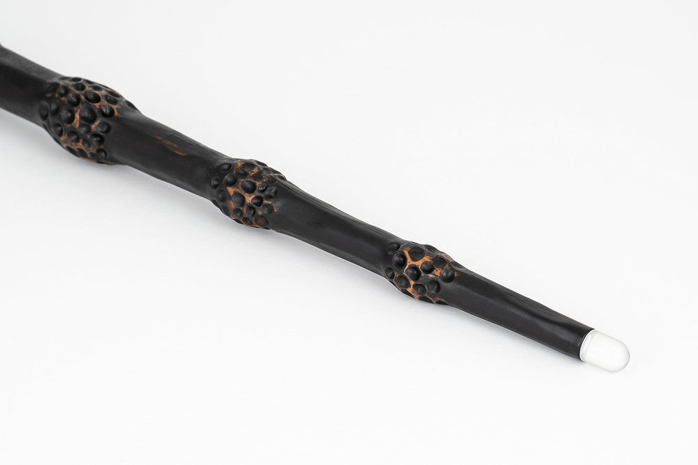 The Noble Collection Harry Potter wand as a collectible display piece.