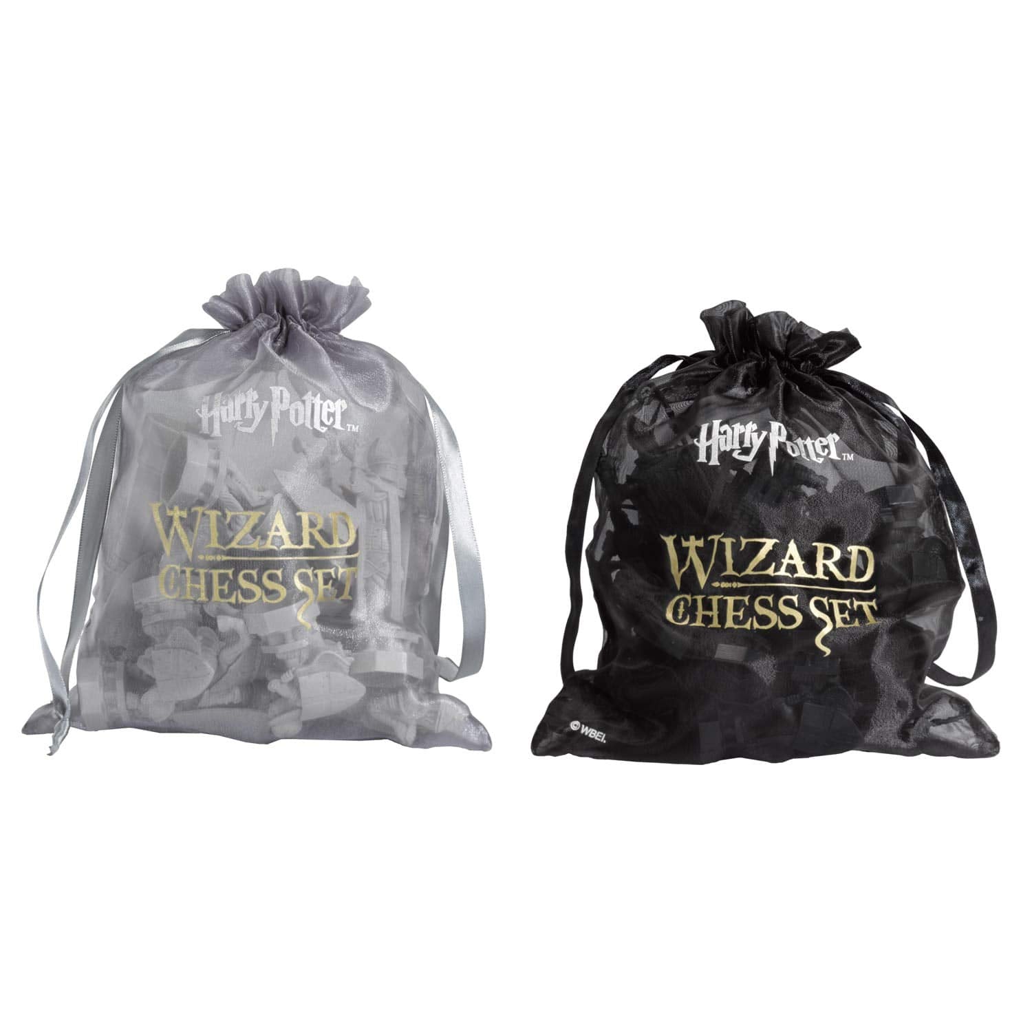 The Noble Collection 32-piece set supports full Harry Potter chess gameplay.