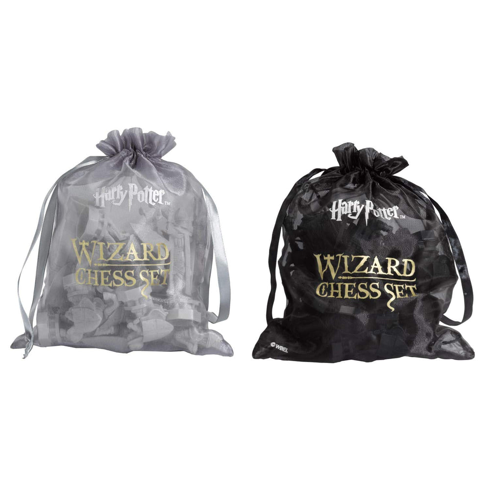 The Noble Collection 32-piece set supports full Harry Potter chess gameplay.
