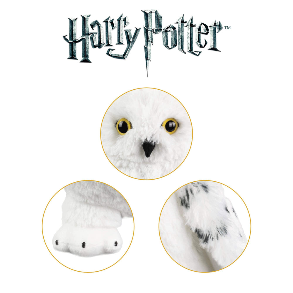 Hedwig plush in soft plush fabric for safe affectionate cuddling.
