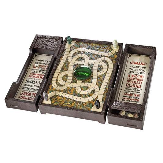 The Noble Collection Jumanji board replica for display and play.
