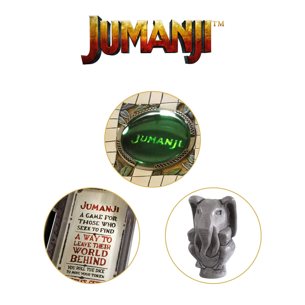 The Noble Collection Jumanji contents enable instant family play.