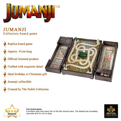 The Noble Collection Jumanji dice add authentic gameplay elements.