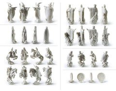 The Noble Collection Gollum figure brings memorable character detail to the set.