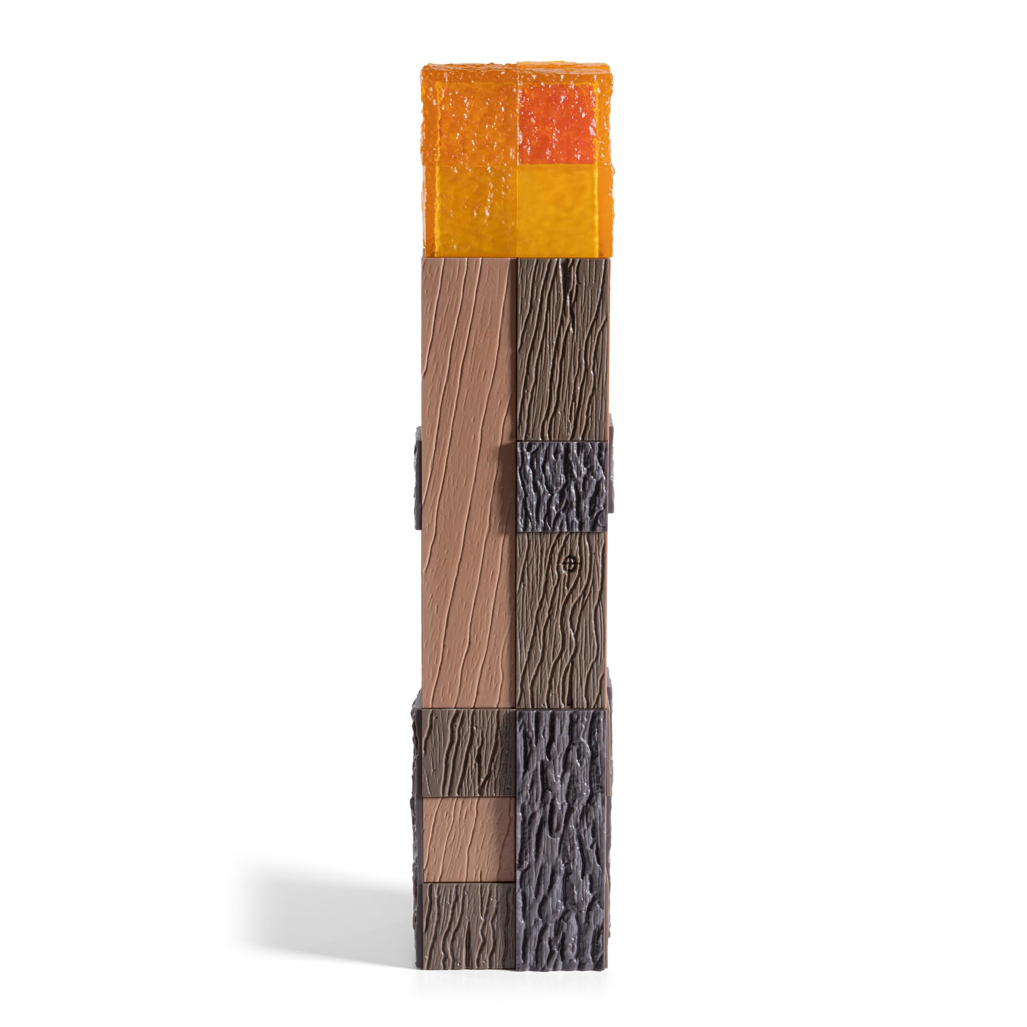 The Noble Collection Minecraft Torch Illuminating Collector hinged base enables easy desk or wall setup.