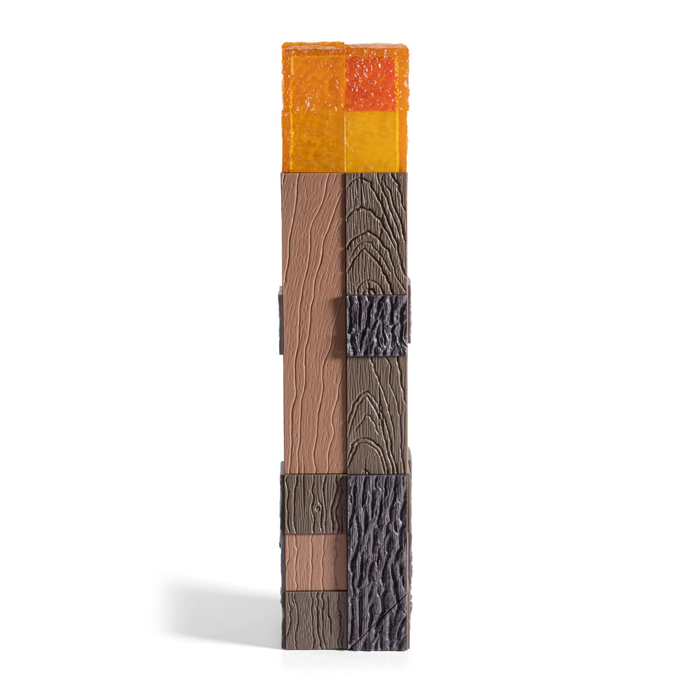 The Noble Collection Minecraft Torch Illuminating Collector wall mount with screws included for quick installation.