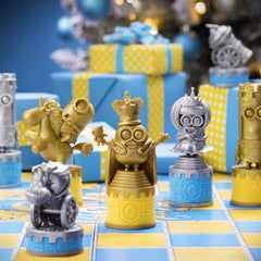 The Noble Collection Minions chess set is suitable for ages 7 and up.