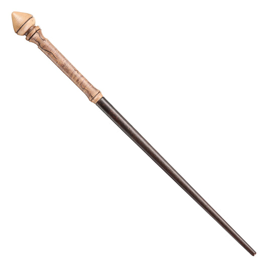 The Noble Collection Ollivander's wand box with decorative ribbon enhances display