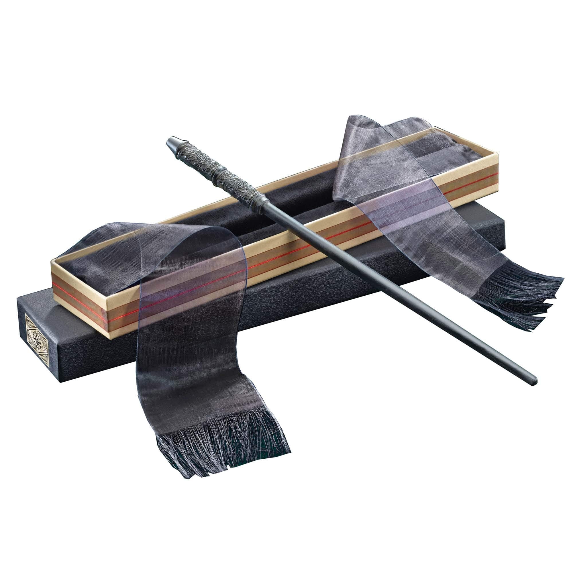 The Noble Collection Professor Snape wand inside Ollivander's box for display and collection.