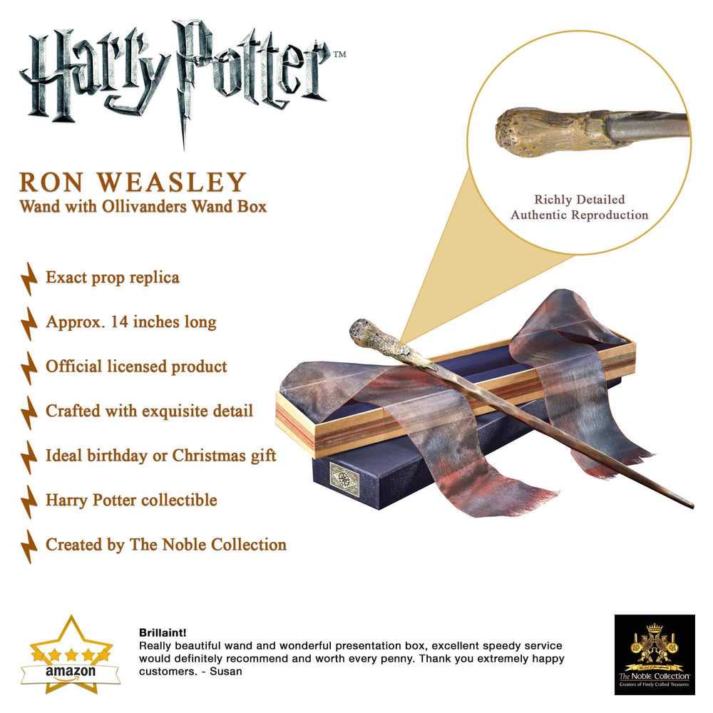 Ollivander's Box packaging elevates shelf display and gift-ready presentation.