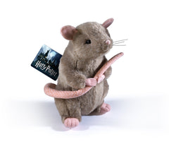 The Noble Collection Scabbers plush closeup shows detailed stitching and texture for collectors.
