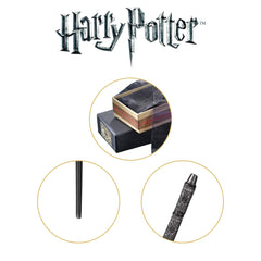 Wand length of 13 1/2 inches shown for precise display and cosplay.