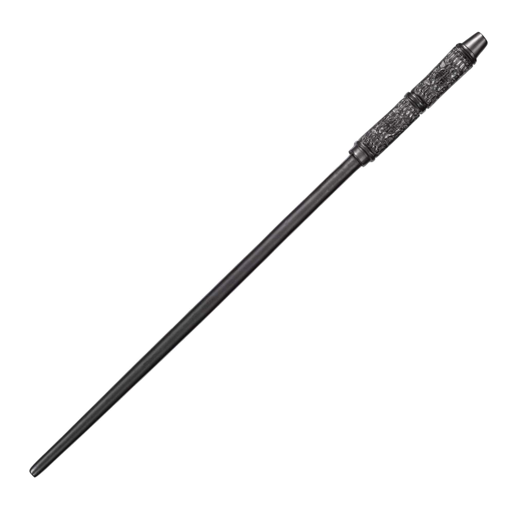 Close-up of Snape wand with Ollivander's box highlighting authentic detailing for collectors.
