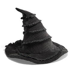 The Noble Collection Wicked Elphaba's Hat texture detail, movie-accurate look.
