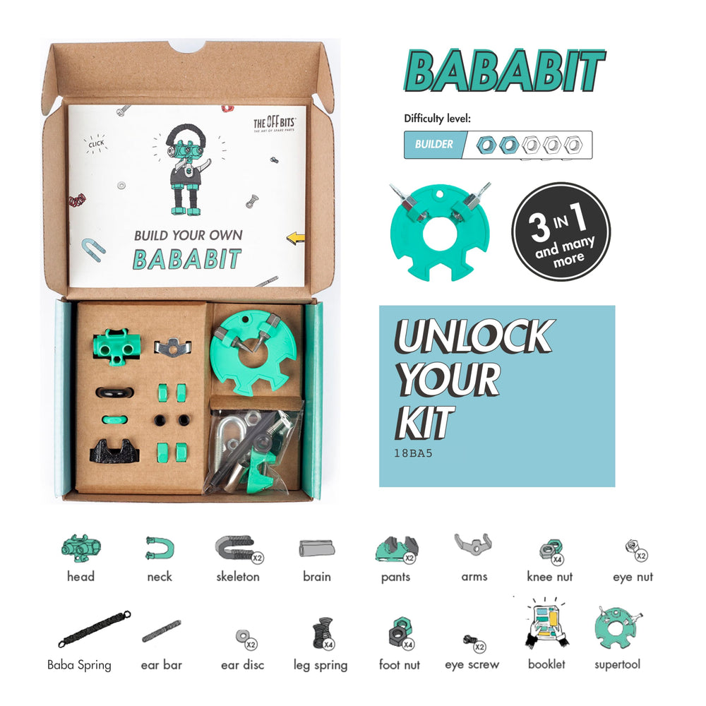 The OFFBITS BabaBit educational kit box ready for gifting.