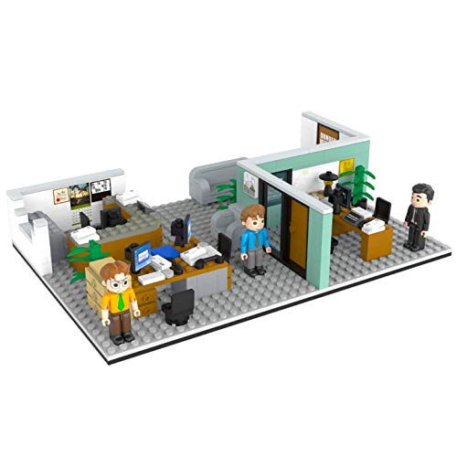 The Office collectible minifigures Michael, Dwight, and Jim add authentic character play