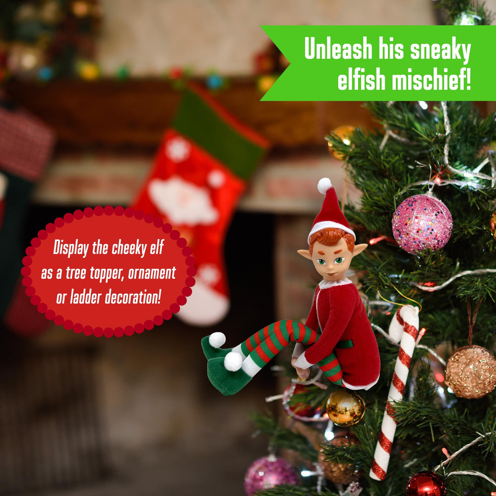 The Original Elf soft-material doll offers kid-safe festive fun.