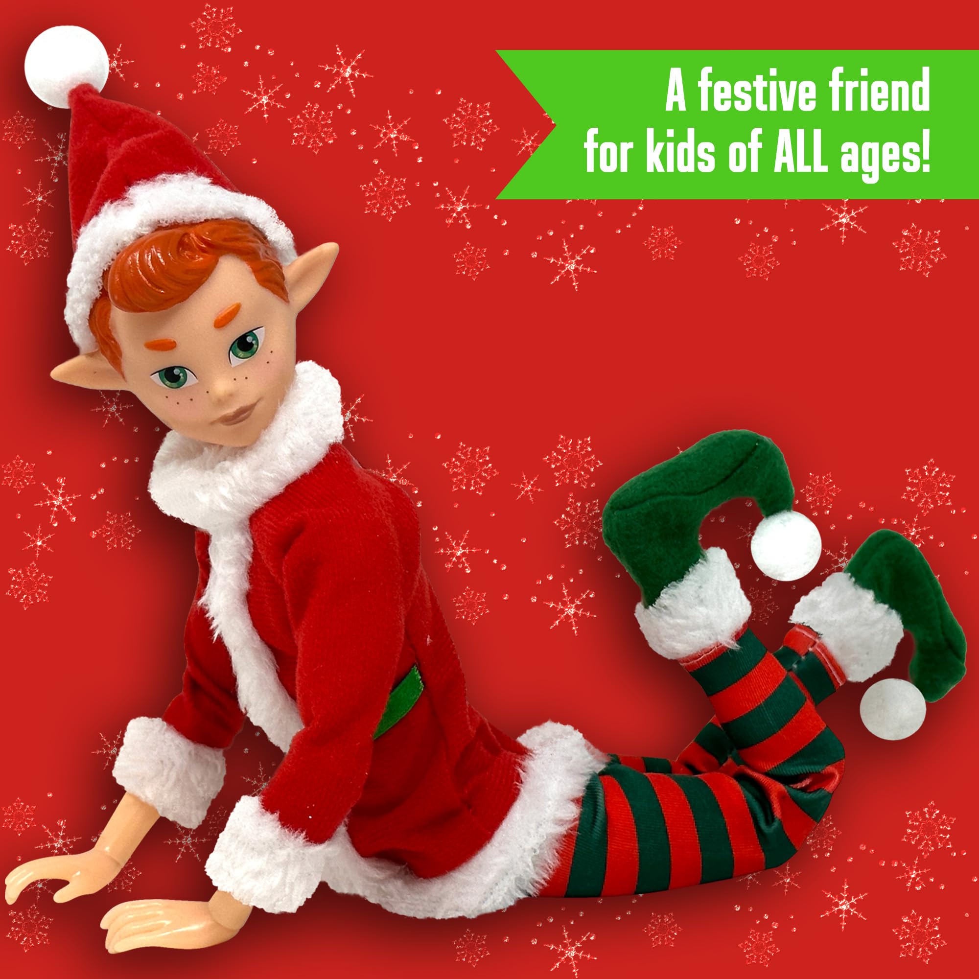 The Original Elf gift-boxed elf doll ready for gifting.