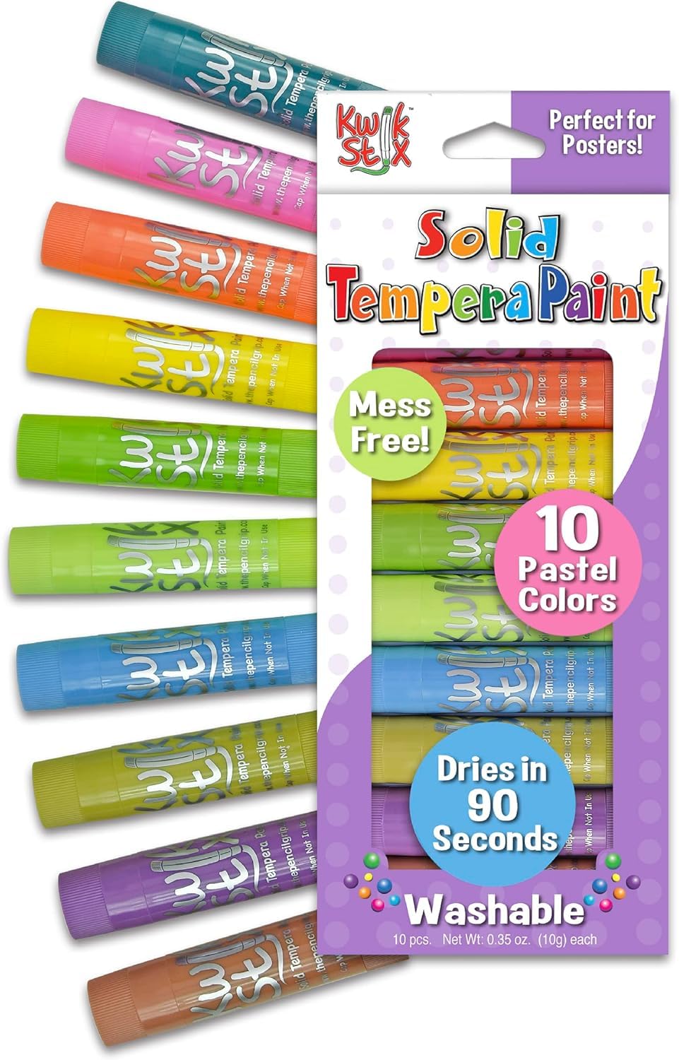 Kwik Stix art supplies foster creativity and fine motor skills in kids.
