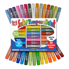The Pencil Grip Kwik Stix quick-dry 90-second tip dries fast on crafts.